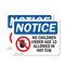 Signmission No Children Under Age 12 Allowed Sign, Vinyl Decal, 10in W x 7in L, 2PK OS-2PACK-NS-D-710-L-14448 - alternate 1